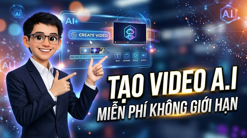 Cách tạo video bằng A.I miễn phí & Không giới hạn