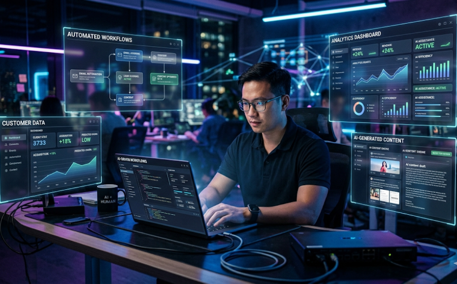 Automation + AI với Google: Xây hệ thống làm việc tự động 24/7 (No-code đến Pro)