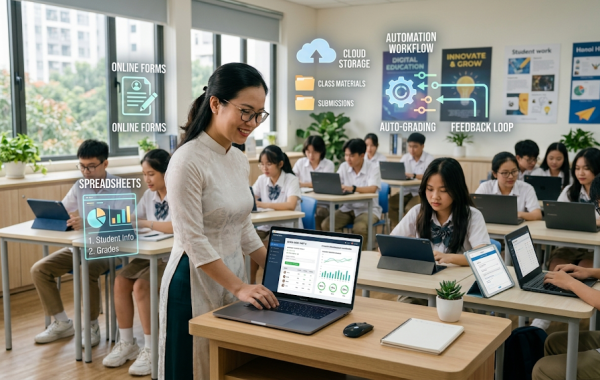 Số hóa lớp học với Google: Dạy – Chấm – Quản lý tự động (Không cần biết code)